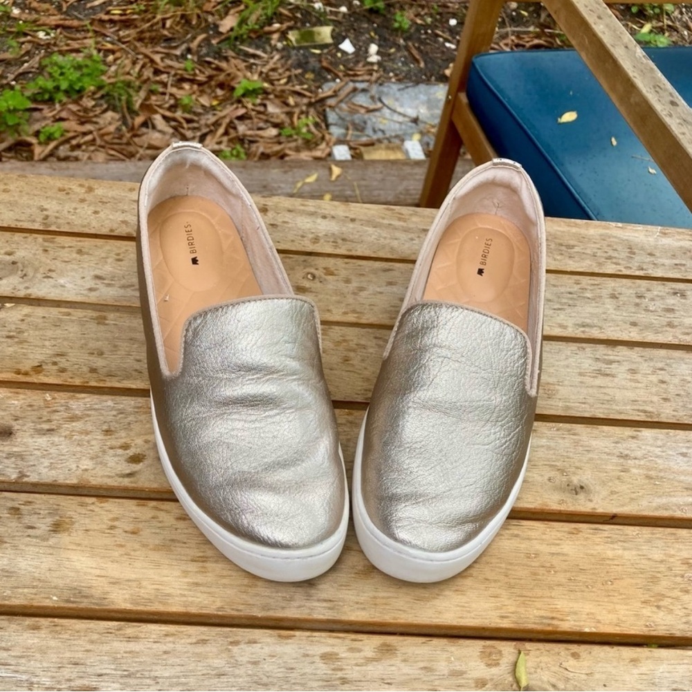 Birdies The Swift Slip On Sneaker in Gold Size 7.5 7 1/2